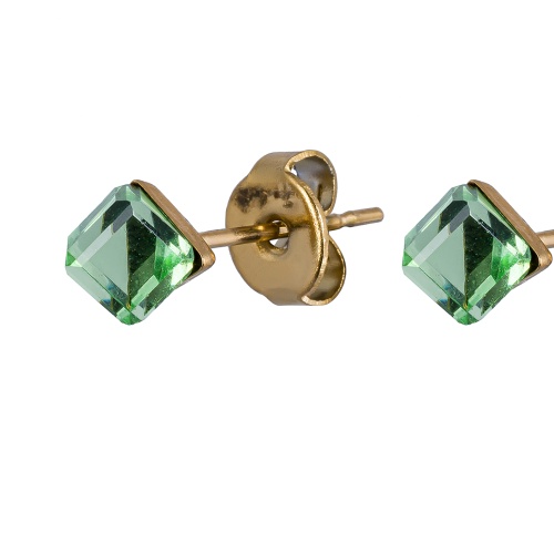 Пусеты Fiore Luna  Peridot, SWE2127/1 PE G фото 3